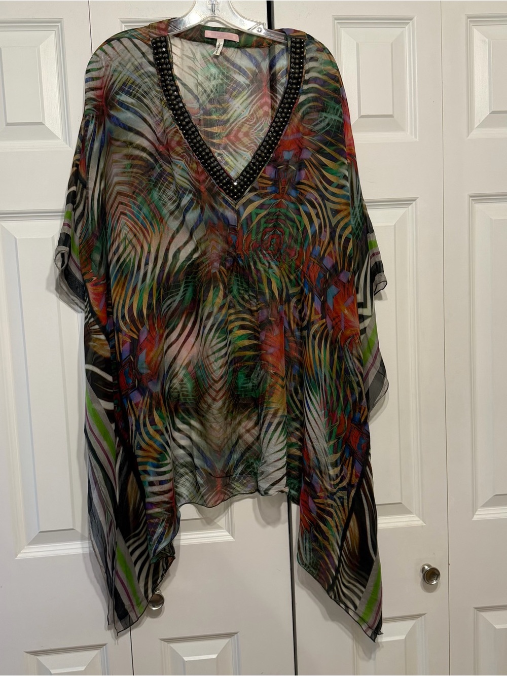 Basler 100% silk tunic coverup